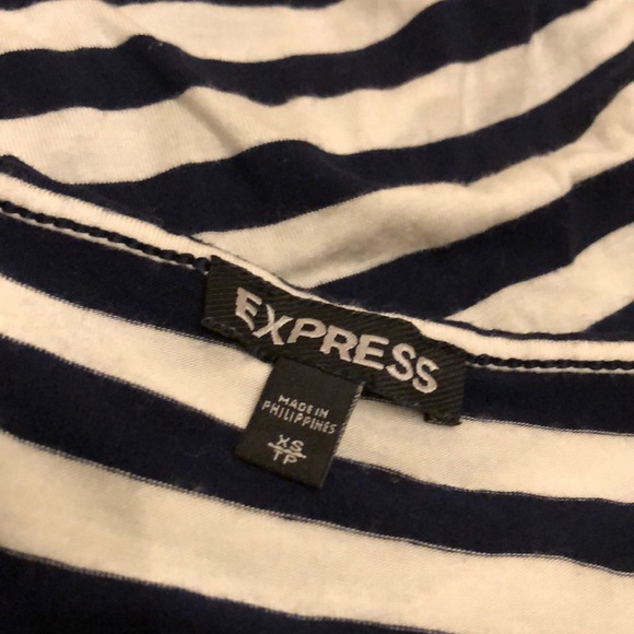 Express tank top in navy and white - Picture 3 of 3